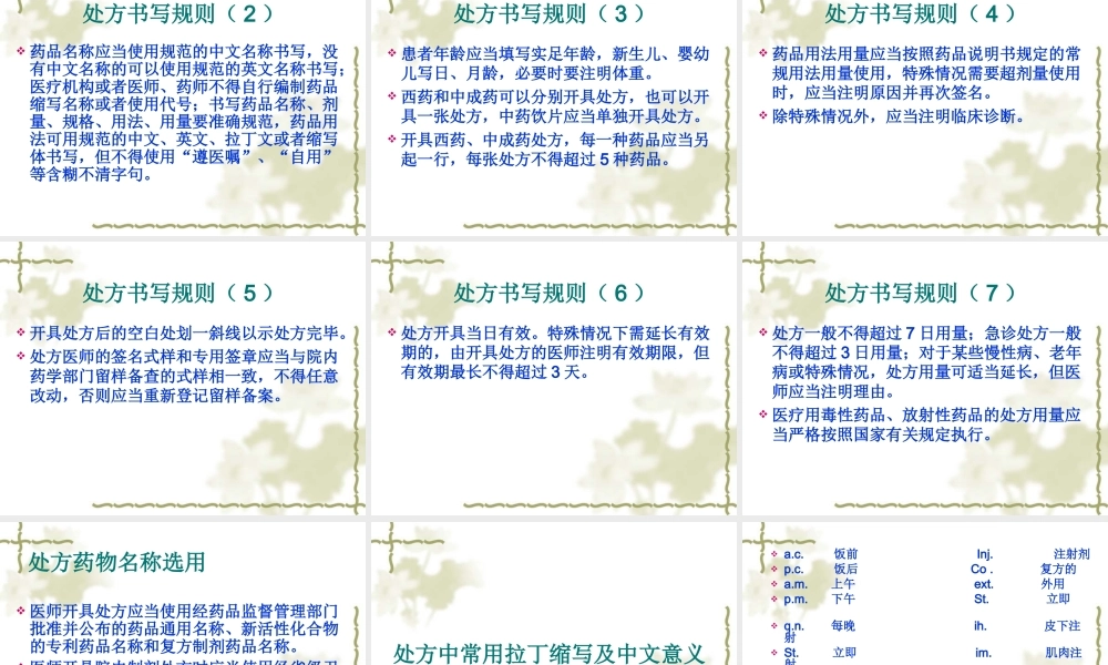 处方的调配与点评.ppt