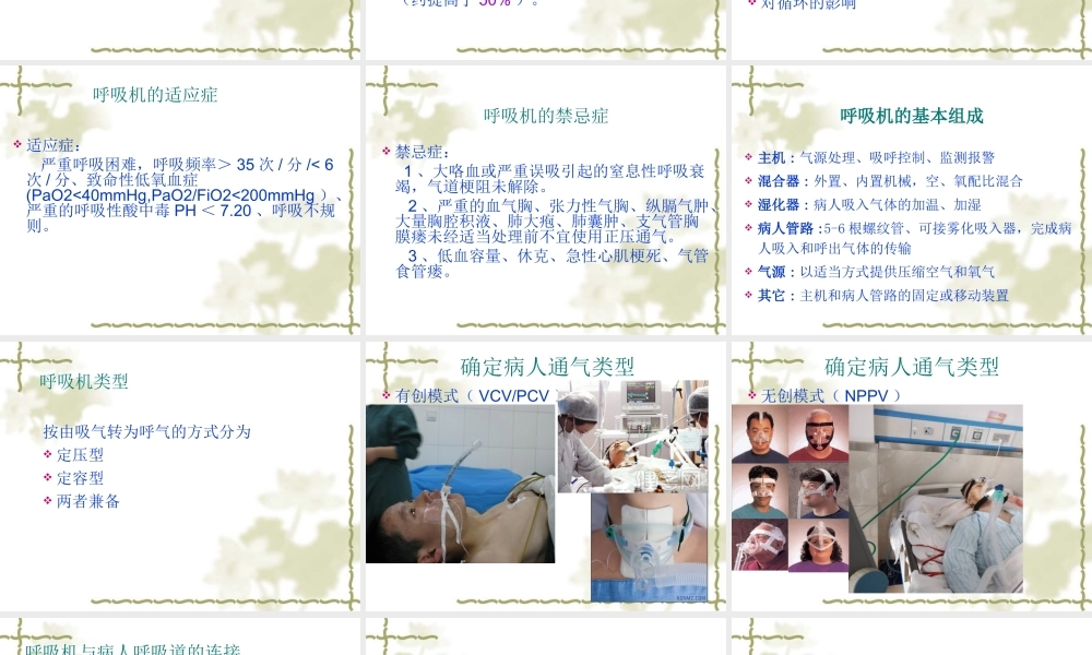 呼吸机的使用.ppt
