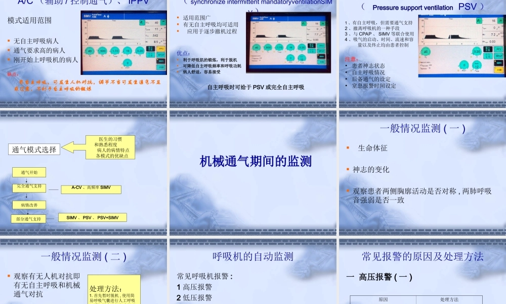呼吸机应用及监护.ppt