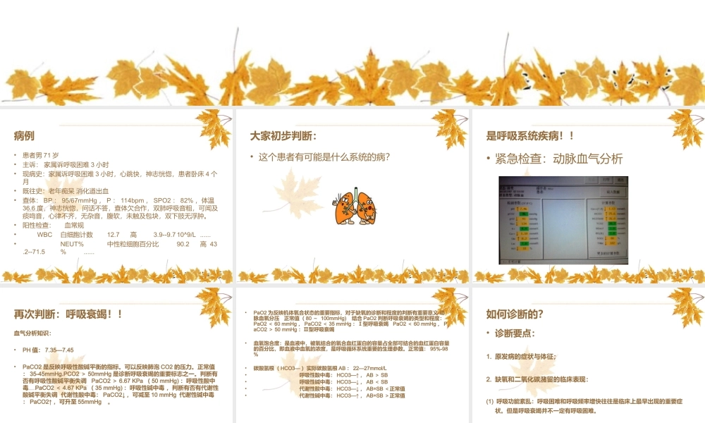 呼吸衰竭病例分析.ppt