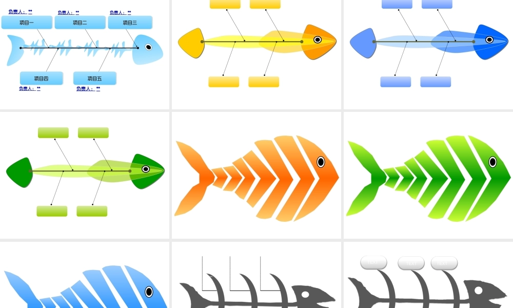 史上最全的鱼骨图模板.ppt