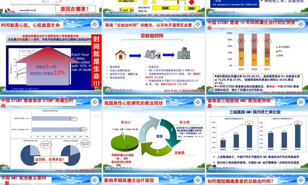 基层医院STEMI患者溶栓、转运流程及病例分享-2016.6荣昌-李响.ppt