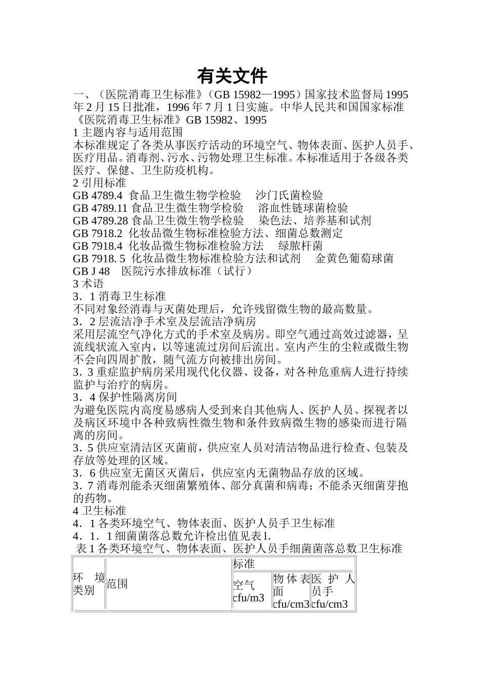 医院消毒卫生标准.doc_第1页