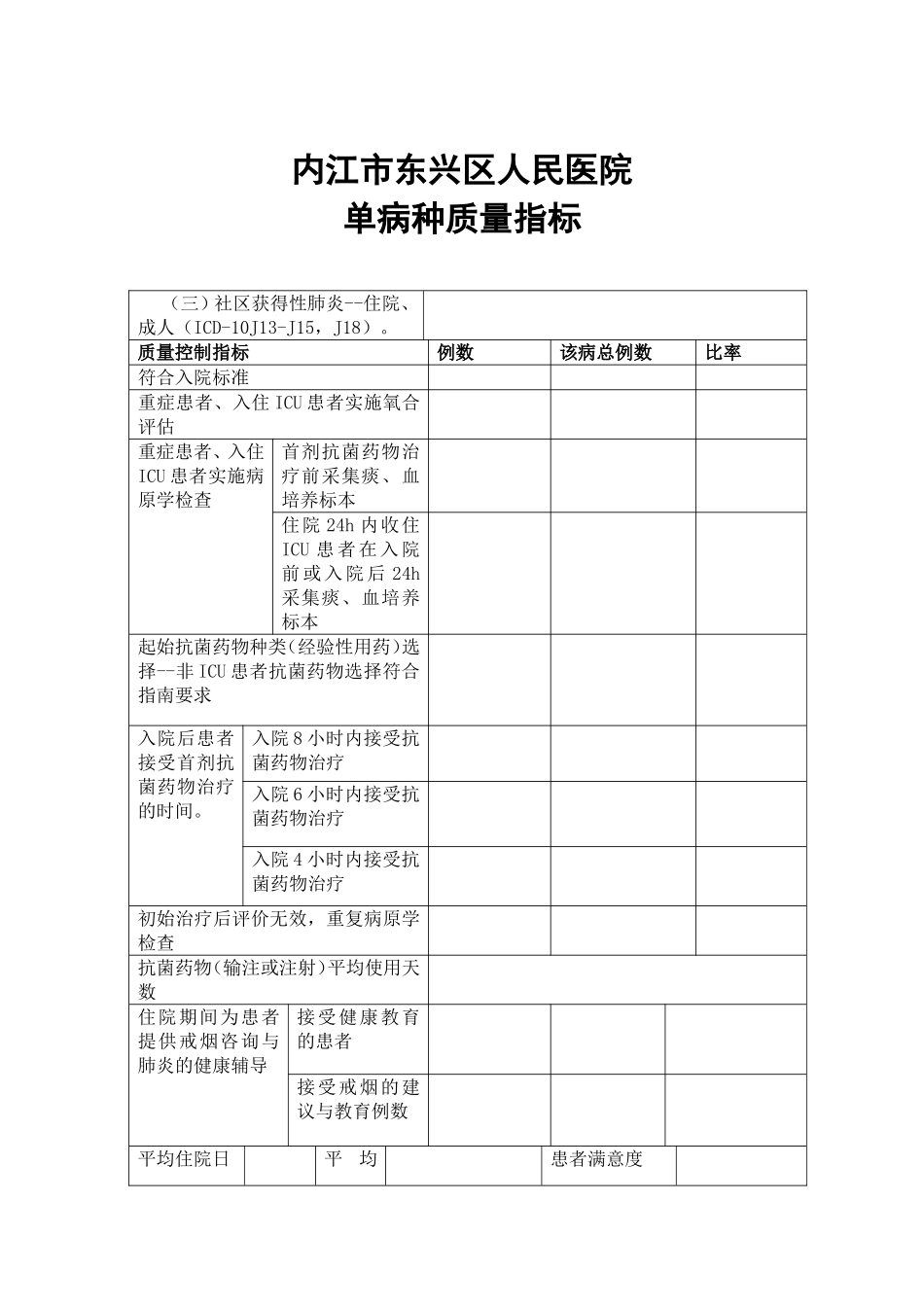 单病种质量指标表格.doc_第3页