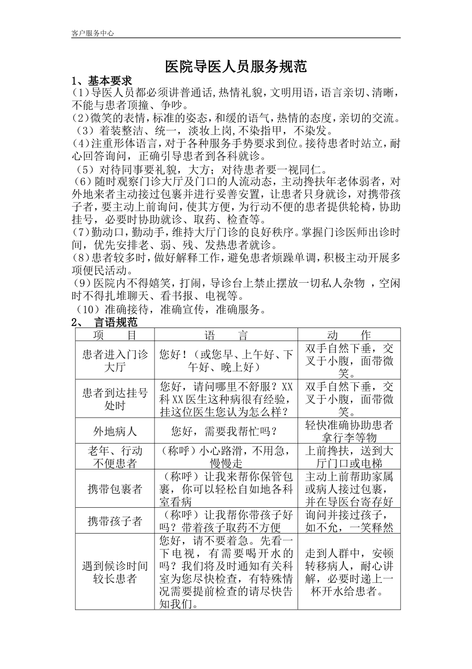 医院导医人员服务规范.doc_第1页