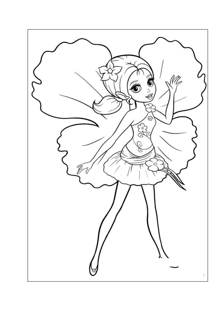 儿童公主涂色画.doc_第1页