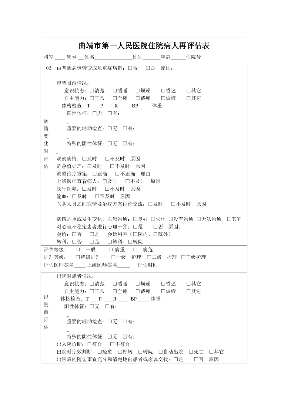 入院病人病情评估表.doc_第2页
