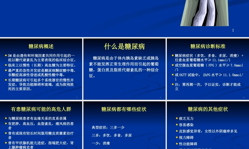 9糖尿病防治讲义教程.ppt