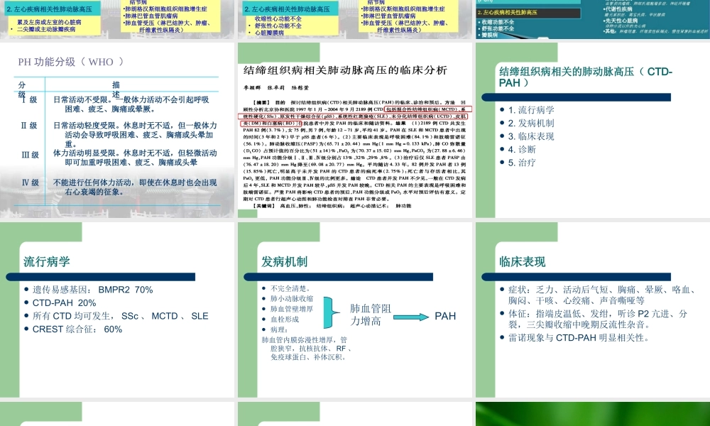 CTD-肺动脉高压概述.ppt