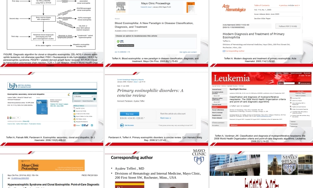 HES及克隆性嗜酸性粒细胞增多症.ppt