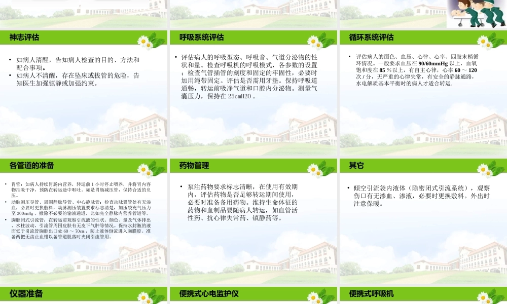 ICU危重患者院内转运.ppt