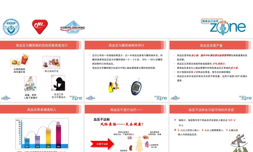 IGT患教2-高血压与糖尿病的危害.ppt