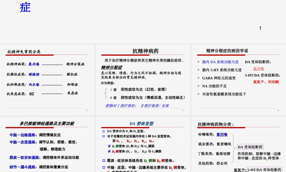 6.抗精神失常药汇总.ppt