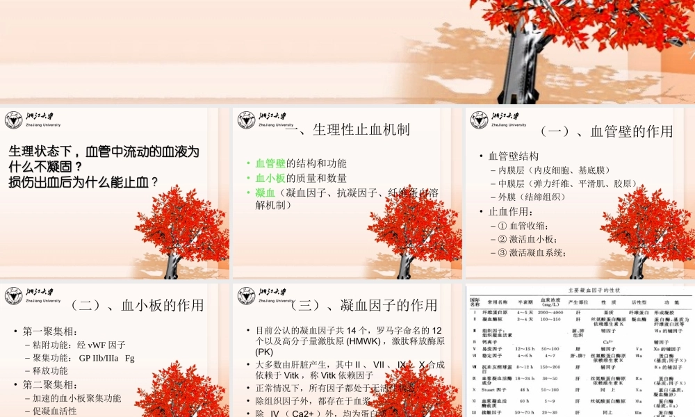 3止血和血栓检测-杜华平.ppt