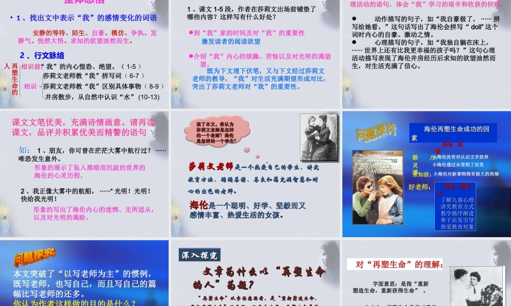 7再塑生命的人ppt精品汇总.ppt