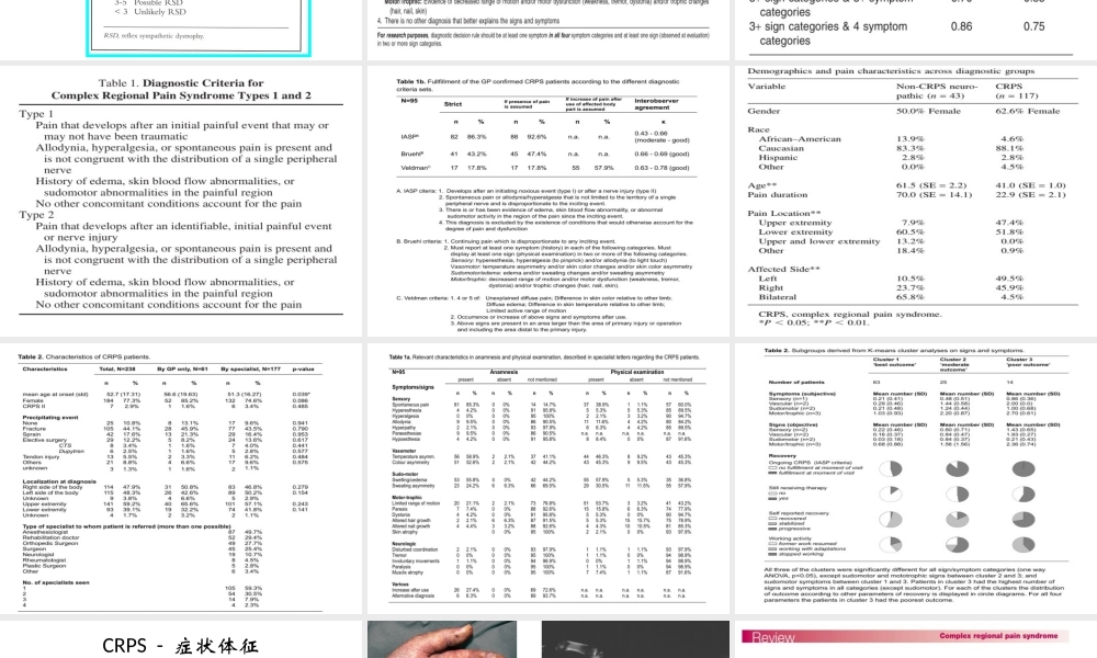 CRPs-复杂性区域疼痛综合征.ppt