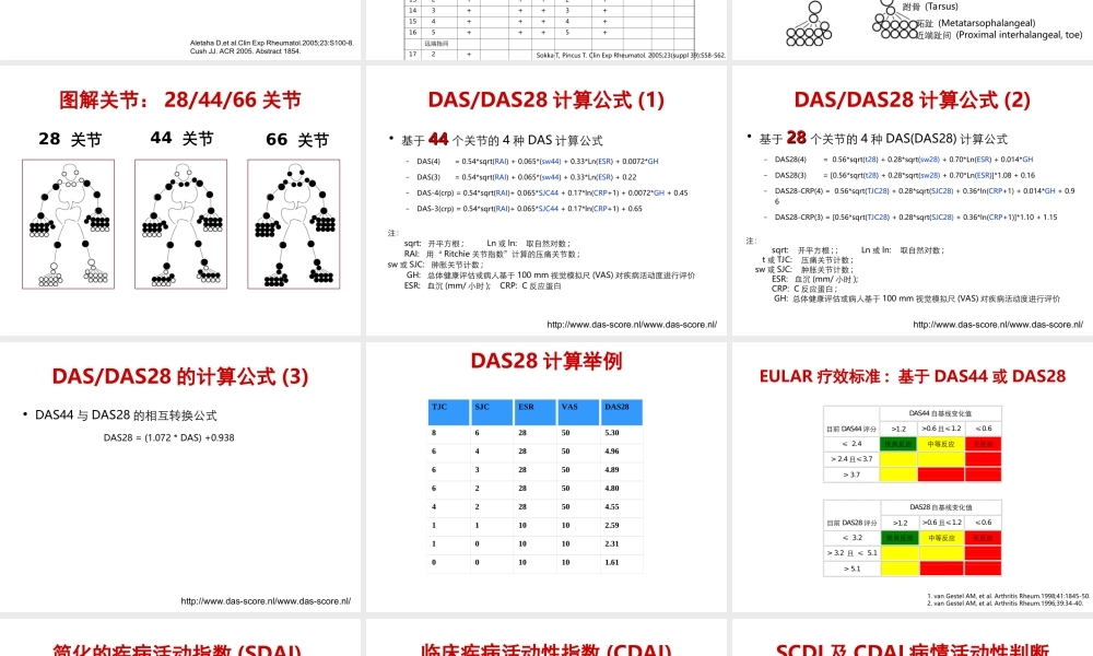 RA病情评估.ppt