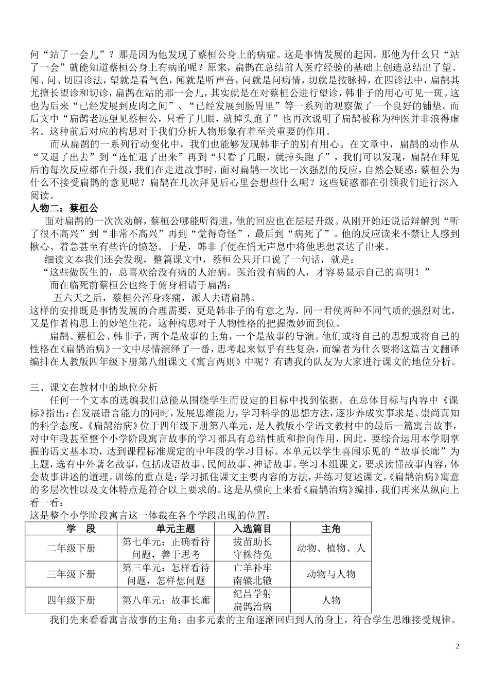 《扁鹊治病》文本解读.doc_第2页