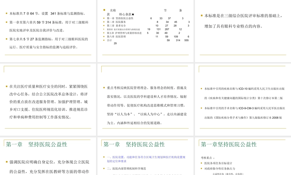 三级眼科医院评审标准细则解读.ppt