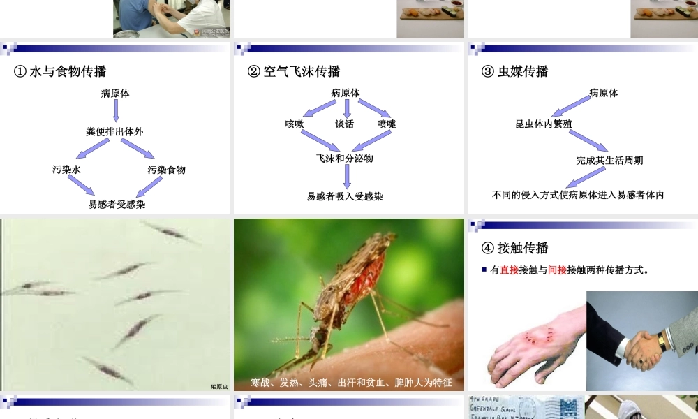 《烹饪营养与卫生》-第十五讲-细菌性传染病及其控制-2012优化版.ppt