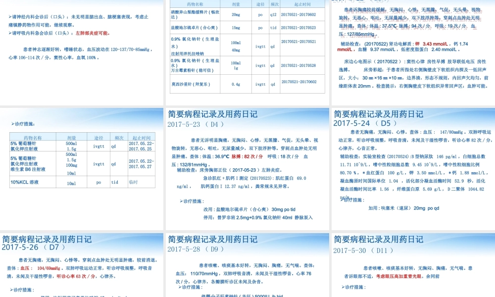 一例心梗后心源性休克合并肺部感染患者的病例讨论.ppt