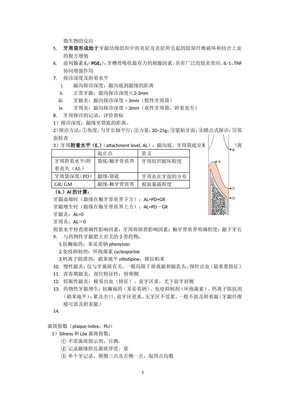 牙周病学重点分题型整理.doc_第3页