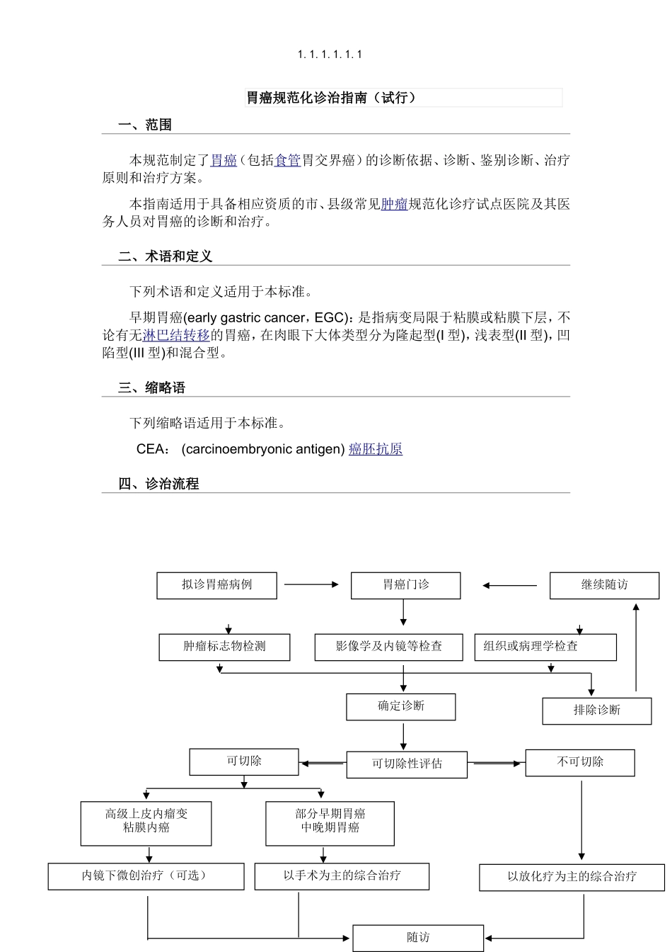 胃癌规范化诊治指南.doc_第1页