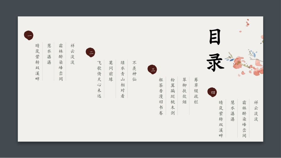 卡片花鸟唯美中国风PPT模板.pptx_第2页