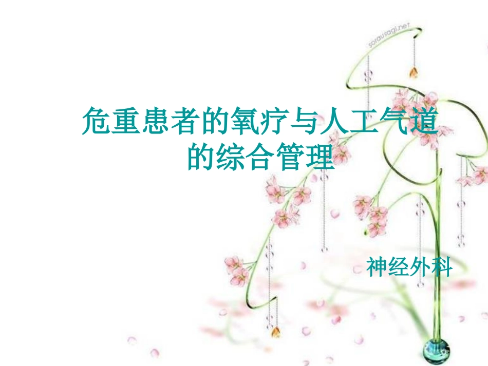 危重患者的氧疗与人工气道.ppt_第1页