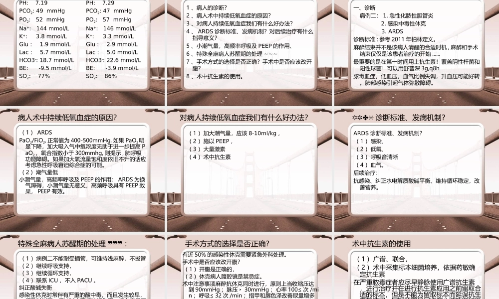 周四病例讨论-全麻术中呈持续低氧血症的患者的病例讨论.ppt