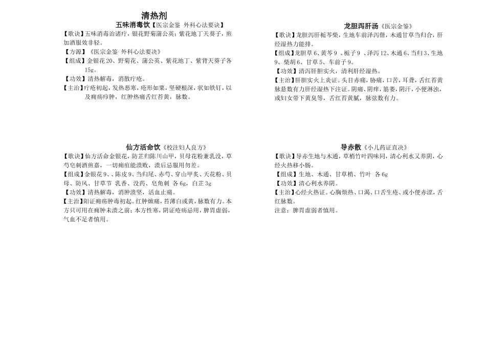 妇科常用方剂100首.doc_第2页