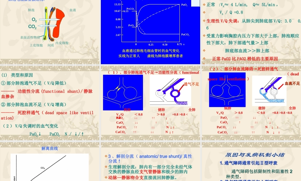 呼吸衰竭respiratoryfailure一、概述定义：外呼吸(4).ppt
