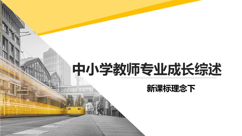 新课标理念下中小学教师专业成长综述.ppt_第1页