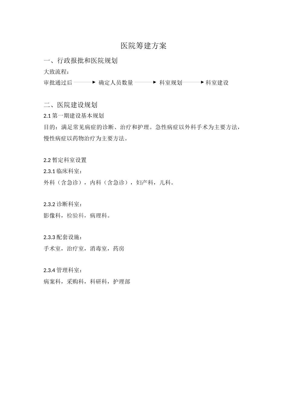 医院建设的一般流程(修改版)(1).docx_第1页