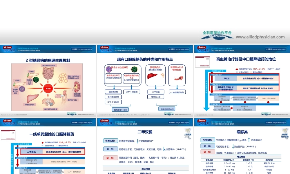 口服降糖药的机制.ppt