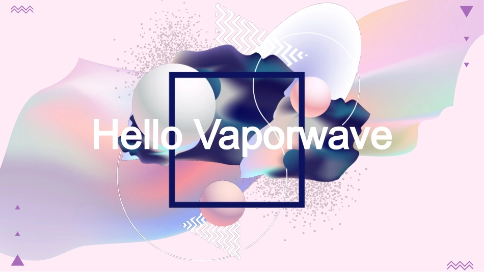 时尚蒸汽波风格PPT模板.pptx_第1页