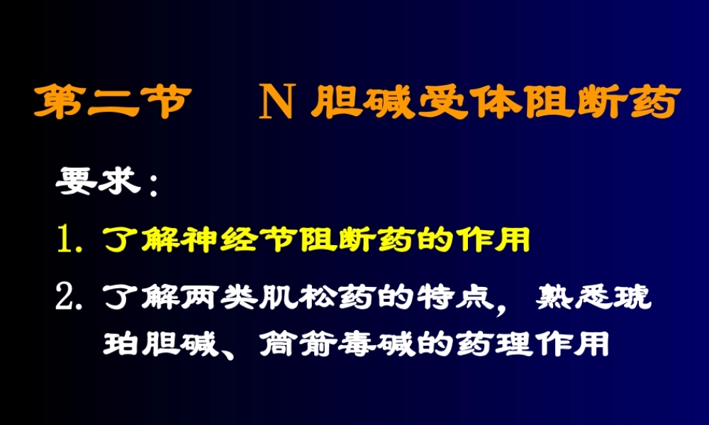 N胆碱受体阻断药.ppt