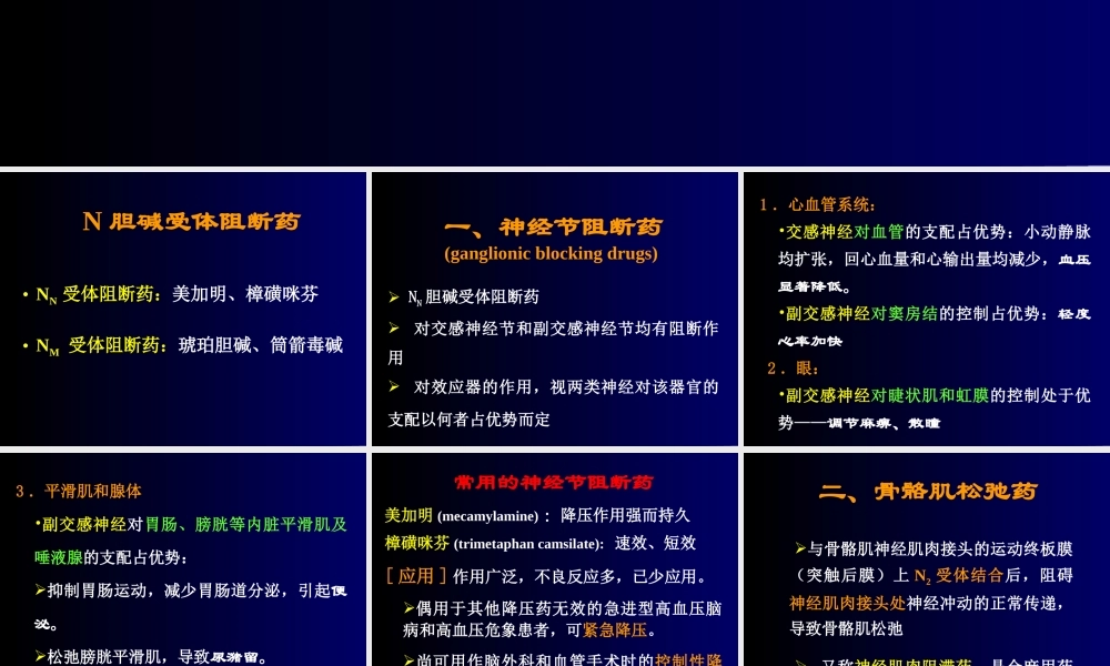 N胆碱受体阻断药.ppt