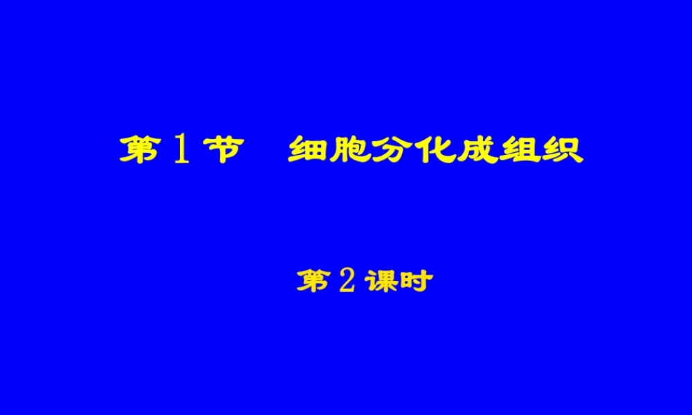 4.2细胞分化形成组织2.ppt