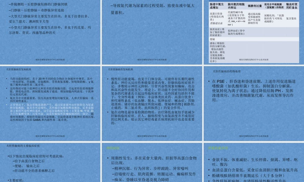 3犬肝功能衰竭并发症-腹水、肝性脑病等汇总.ppt