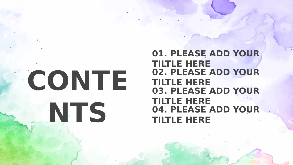 水彩晕染文艺花鸟PPT模板.pptx_第2页