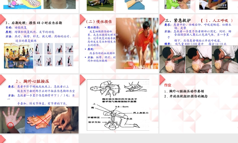 [资料]运动中常见损伤的理和急救.ppt