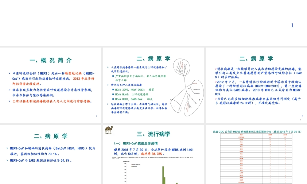 中东呼吸综合征与防控.ppt