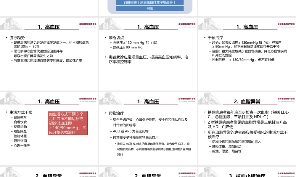 中国2型糖尿病防治指南Part5.ppt