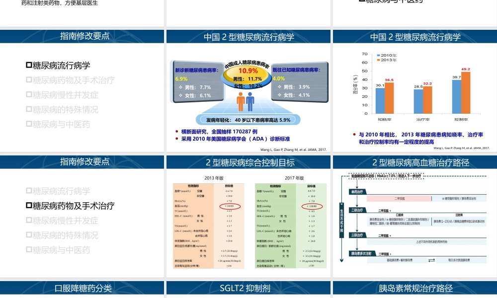 中国2型糖尿病防治指南(2017版).pptx