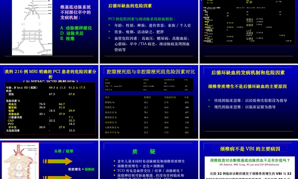 中国后循环缺血专家共识.ppt