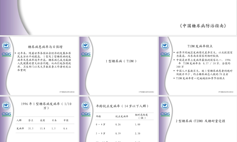 中国糖尿病防治指南2.ppt