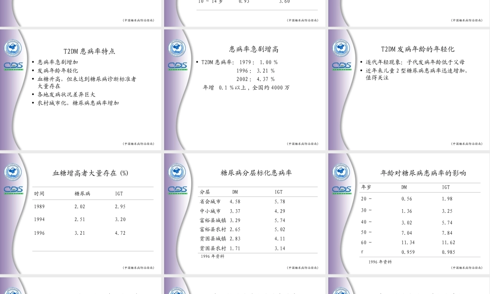 中国糖尿病防治指南2.ppt