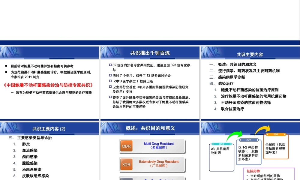 中国鲍曼不动杆菌感染诊治与防控专家.ppt
