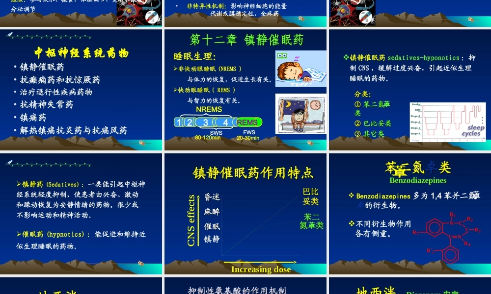 中枢药理-镇静、抗癫痫药.ppt